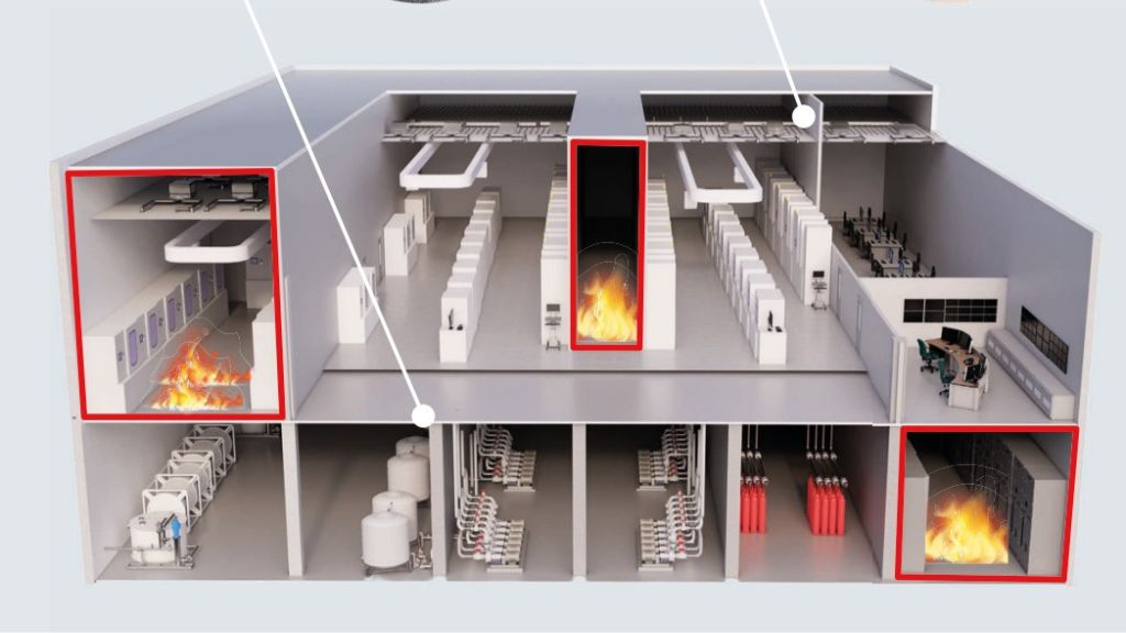 Tremco CPG Fire Protection graphic areas in building 