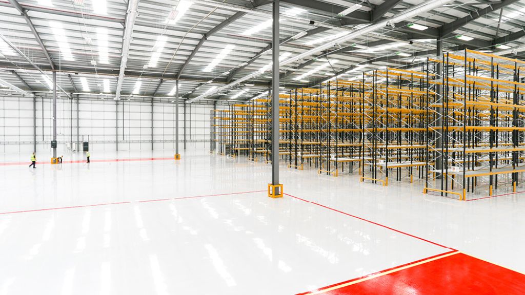 Logistics Facilities construction materials resin flooring 