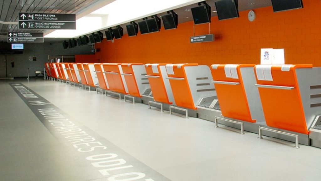 Infrastructure construction materials on airports flooring 