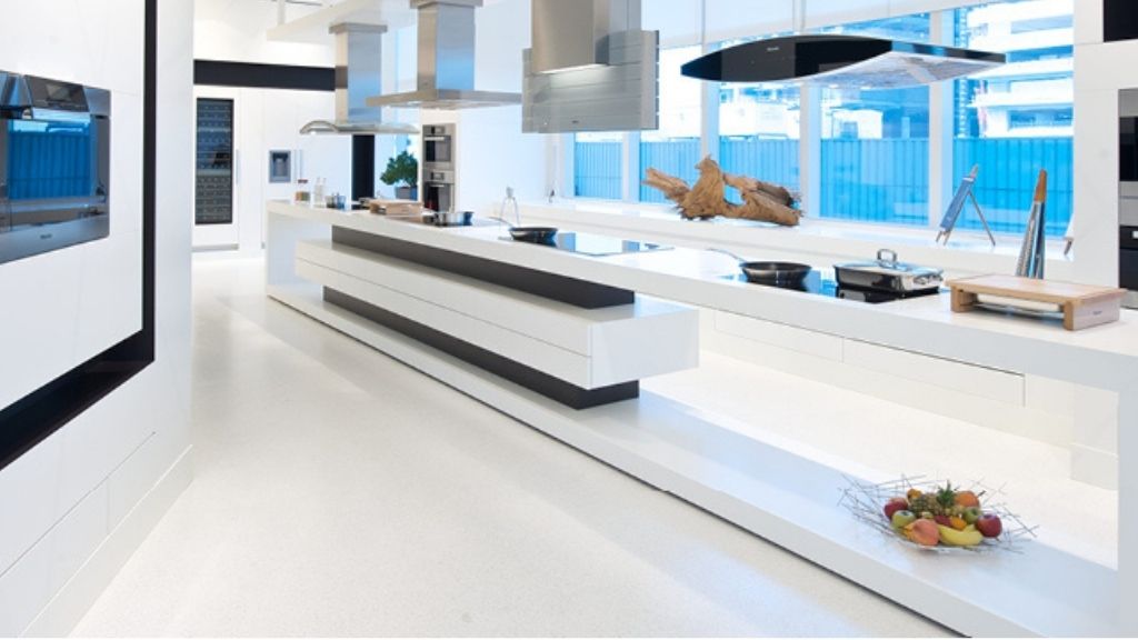 Retail flooring. In store construction materials 