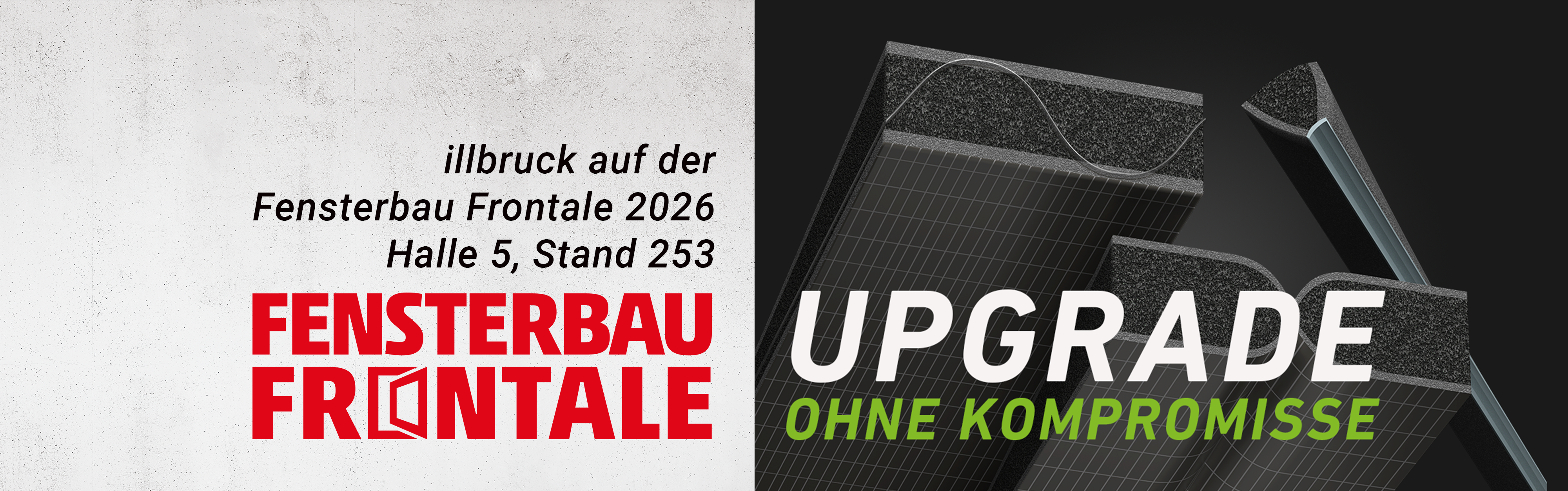 Ankündigung illbruck Stand auf der Fensterbau Frontale 2026