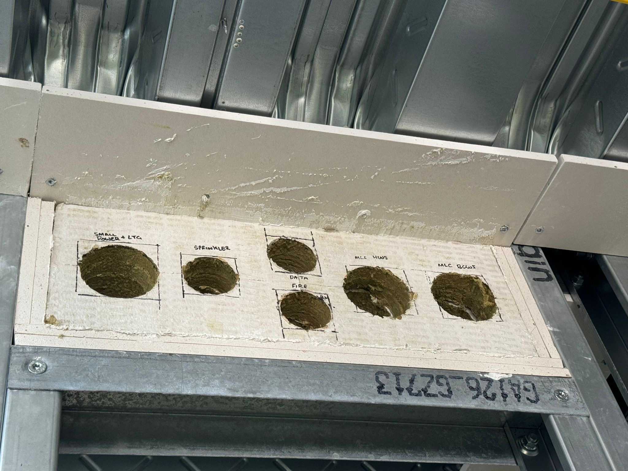 Pre Drilled Nullifire FB750 Intubatt Boards Used In CLT Walls